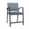 Lesro Newport Wide Hip Chair Metal Frame, Black, RS Rain Song Back, MD Titan Seat NP1261 - alternate 1